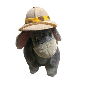 SAFARI EEYORE 9" Stuffed Plush Walt Disney world  theme park Doll toy